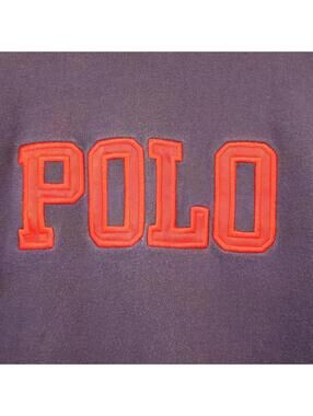 Vtg Polo By Ralph Lauren Sweatshirt Block Letter Youth Large